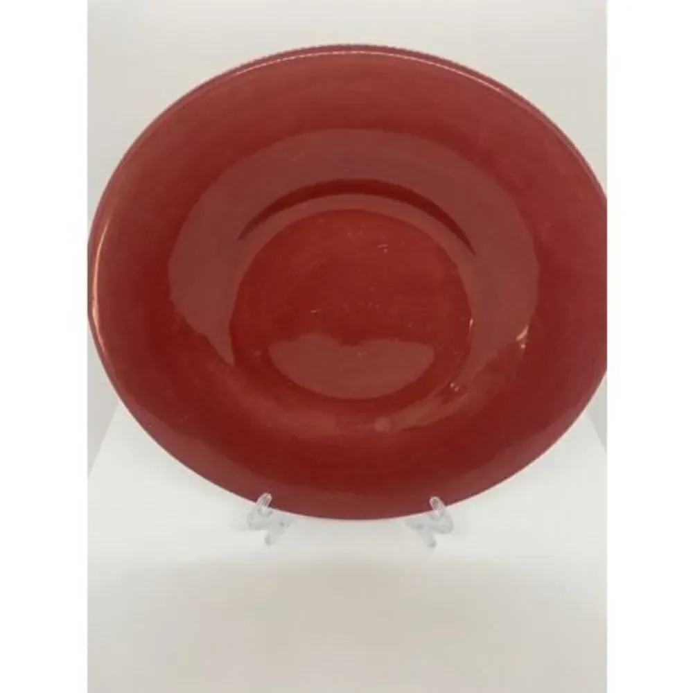 Pottery Barn SAUSALITO Merlot Red Salad Plates 10”
